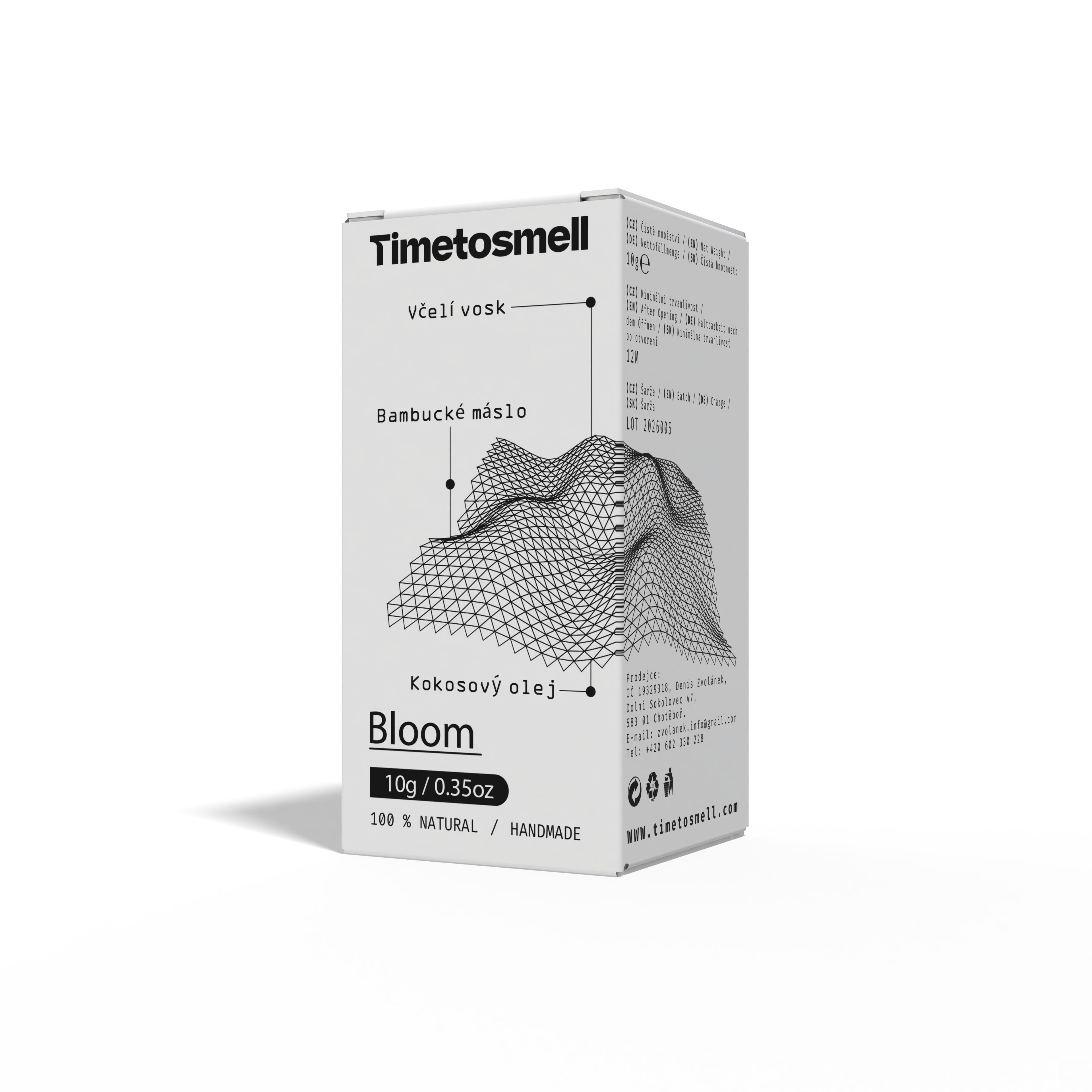 Přírodní tuhý parfém Bloom 10 ml