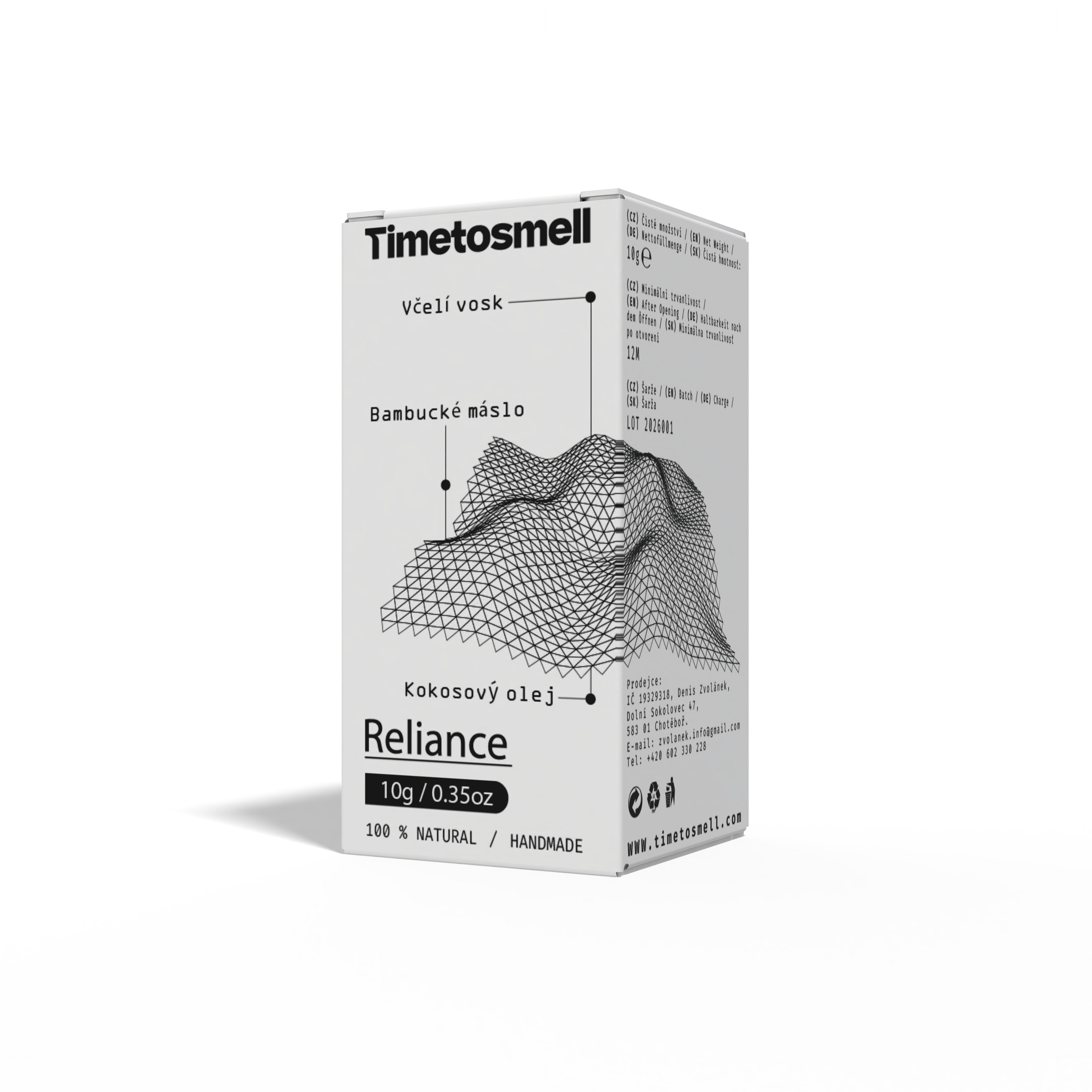 Přírodní tuhý parfém Reliance 10 ml
