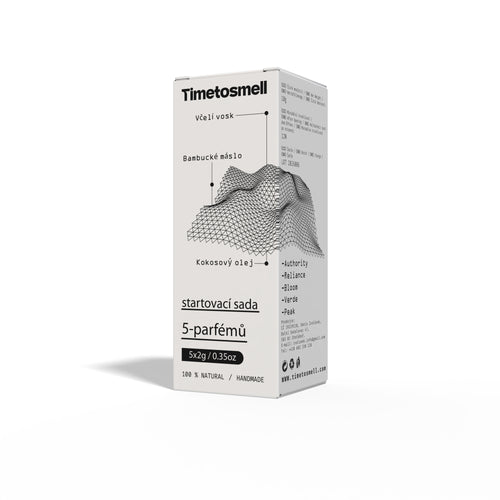 Přírodní tuhý parfém  Timetosmell startovací sada 10ml